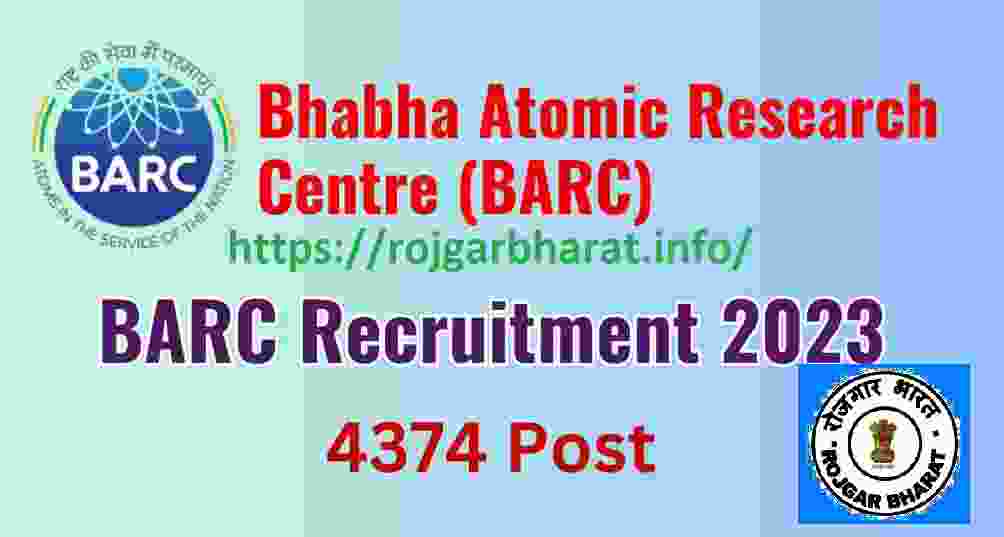 BARC Various Post Recruitment 