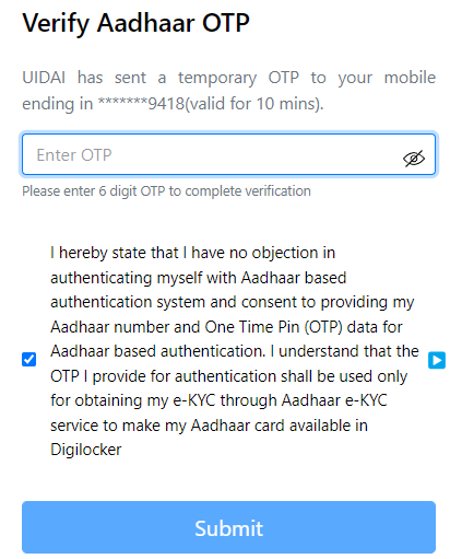 ABCID Aadhaar Number