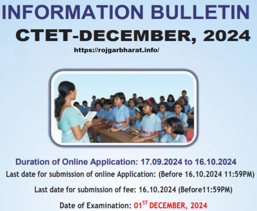 CTET December 2024 Notification Out