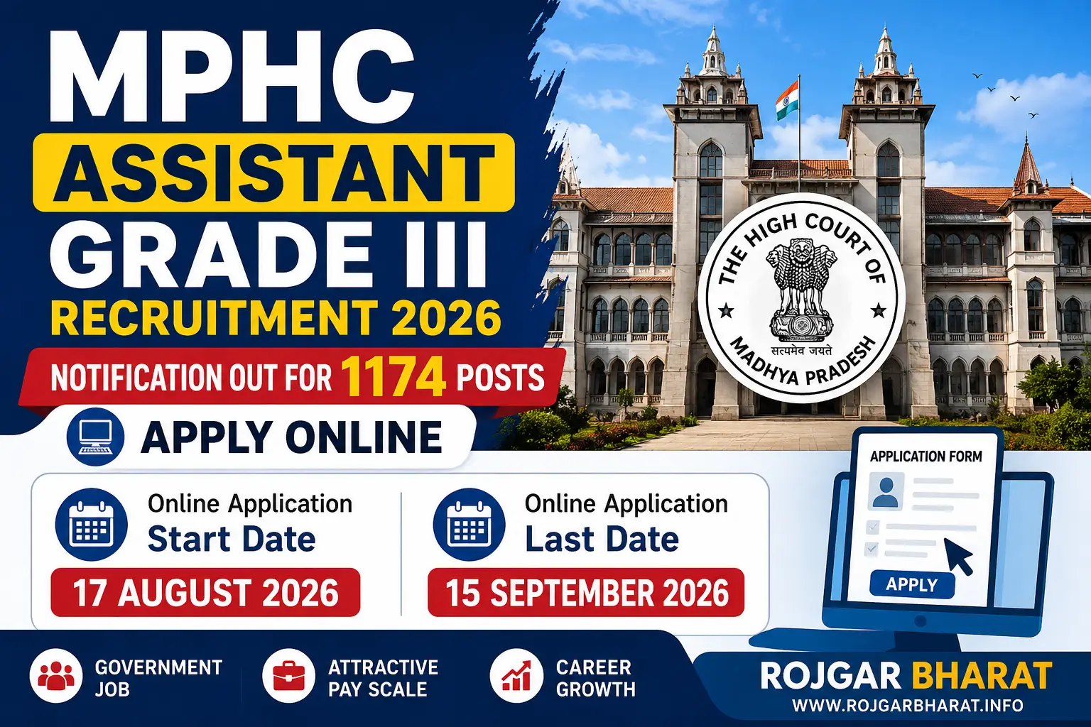 MPHC Assistant Grade III Recruitment 2026 Notification Out for 1174 Posts – Apply Online