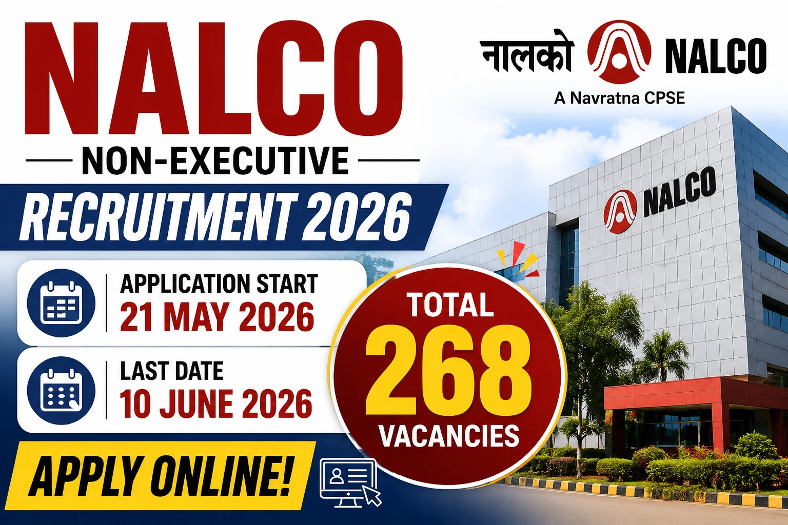 NALCO Non-Executive Recruitment 2026 Notification Out