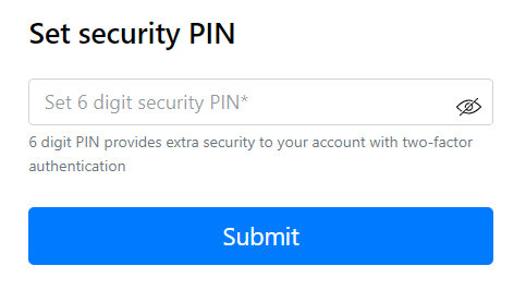 Set 6 Digits pin 