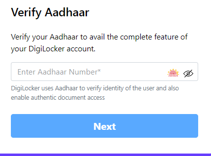 Verify Aadhaar Number